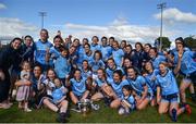 30 June 2019; Dublin players celebrate with the cup following the Ladies Football Leinster Senior Championship Final match between Dublin and Westmeath at Netwatch Cullen Park in Carlow. Photo by Sam Barnes/Sportsfile