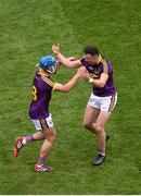 30 June 2019; Rory O'Connor, right, and Conor Firman of Wexford celebrate after the Leinster GAA Hurling Senior Championship Final match between Kilkenny and Wexford at Croke Park in Dublin. Photo by Daire Brennan/Sportsfile