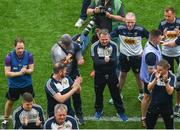 30 June 2019; Wexford manager Davy Fitzgerald watches the presentation after the Leinster GAA Hurling Senior Championship Final match between Kilkenny and Wexford at Croke Park in Dublin. Photo by Daire Brennan/Sportsfile