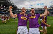 30 June 2019; Diarmuid O'Keeffe, left, and Séamus Casey of Wexford following the Leinster GAA Hurling Senior Championship Final match between Kilkenny and Wexford at Croke Park in Dublin. Photo by Ramsey Cardy/Sportsfile
