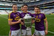 30 June 2019; Wexford players celebrate with the cup following the Leinster GAA Hurling Senior Championship Final match between Kilkenny and Wexford at Croke Park in Dublin. Photo by Ramsey Cardy/Sportsfile