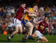 29 June 2019; Sean O'Donoghue of Clare in action against James Dolan, left, and Kevin Maguire of Westmeath during the GAA Football All-Ireland Senior Championship Round 3 match between Westmeath and Clare at TEG Cusack Park in Mullingar, Westmeath. Photo by Sam Barnes/Sportsfile