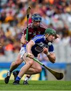 30 June 2019; Willie Dunphy of Laois in action against Eoin Price of Westmeath during the Joe McDonagh Cup Final match between Laois and Westmeath at Croke Park in Dublin. Photo by Daire Brennan/Sportsfile