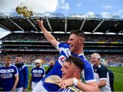30 June 2019; Ryan Mullaney, left, and Lee Cleere of Laois celebrate after the Joe McDonagh Cup Final match between Laois and Westmeath at Croke Park in Dublin. Photo by Daire Brennan/Sportsfile