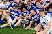 30 June 2019; Laois players celebrate with the Joe McDonagh cup after the Joe McDonagh Cup Final match between Laois and Westmeath at Croke Park in Dublin. Photo by Daire Brennan/Sportsfile