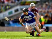 30 June 2019; Donnchadh Hartnett of Laois in action against Allan Devine of Westmeath during the Joe McDonagh Cup Final match between Laois and Westmeath at Croke Park in Dublin. Photo by Ray McManus/Sportsfile