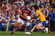 29 June 2019; Denis Corroon of Westmeath in action against Cian O'Dea of Clare during the GAA Football All-Ireland Senior Championship Round 3 match between Westmeath and Clare at TEG Cusack Park in Mullingar, Westmeath. Photo by Sam Barnes/Sportsfile