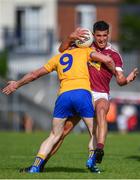 29 June 2019; Denis Corroon of Westmeath is tackled by Cathal O'Connor of Clare during the GAA Football All-Ireland Senior Championship Round 3 match between Westmeath and Clare at TEG Cusack Park in Mullingar, Westmeath. Photo by Sam Barnes/Sportsfile