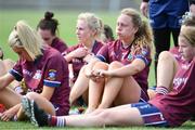 30 June 2019; Westmeath players including Jennifer Rogers, centre right, dejected following the Ladies Football Leinster Senior Championship Final match between Dublin and Westmeath at Netwatch Cullen Park in Carlow. Photo by Sam Barnes/Sportsfile