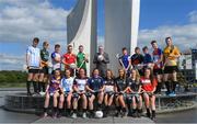 1 July 2019; Mayor of Waterford John Pratt with player representatives during the Renault GAA World Games 2019 O’Neills Official Jersey Release in Waterford City today. The Tournament takes place in WIT from July 29th to August 1st with the finals taking place in Croke Park Friday August 2nd. Photo by Piaras Ó Mídheach/Sportsfile