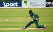 1 July 2019; Andrew Balbirnie of Ireland bats during the Men’s Cricket 1st One Day International match between Ireland and Zimbabwe at Bready Cricket Club in Magheramason, Tyrone. Photo by Oliver McVeigh/Sportsfile