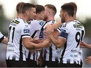 1 July 2019; Dundalk players celebrate after their side's first goal, scored by Kevin Lynch of Waterford, during the SSE Airtricity League Premier Division match between Dundalk and Waterford at Oriel Park in Dundalk, Louth. Photo by Ben McShane/Sportsfile