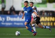 1 July 2019; Shane Duggan of Waterford in action against Michael Duffy of Dundalk during the SSE Airtricity League Premier Division match between Dundalk and Waterford at Oriel Park in Dundalk, Louth. Photo by Ben McShane/Sportsfile