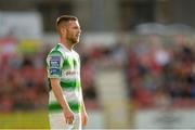1 July 2019; Jack Byrne of Shamrock Rovers during the SSE Airtricity League Premier Division match between St Patrick's Athletic and Shamrock Rovers at Richmond Park in Dublin. Photo by Eóin Noonan/Sportsfile