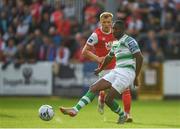 1 July 2019; Daniel Carr of Shamrock Rovers during the SSE Airtricity League Premier Division match between St Patrick's Athletic and Shamrock Rovers at Richmond Park in Dublin. Photo by Eóin Noonan/Sportsfile