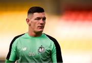 28 June 2019; Trevor Clarke of Shamrock Rovers prior to the SSE Airtricity League Premier Division match between Shamrock Rovers and Dundalk at Tallaght Stadium in Dublin. Photo by Ben McShane/Sportsfile