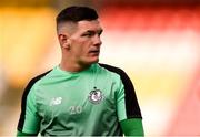 28 June 2019; Trevor Clarke of Shamrock Rovers prior to the SSE Airtricity League Premier Division match between Shamrock Rovers and Dundalk at Tallaght Stadium in Dublin. Photo by Ben McShane/Sportsfile