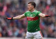 29 June 2019; Cillian O'Connor of Mayo during the GAA Football All-Ireland Senior Championship Round 3 match between Mayo and Armagh at Elverys MacHale Park in Castlebar, Mayo. Photo by Ben McShane/Sportsfile