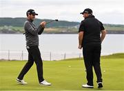 2 July 2019; Cormac Sharvin of Northern Ireland and Shane Lowry of Ireland during a practice round ahead of the 2019 Dubai Duty Free Irish Open at Lahinch Golf Club in Lahinch, Co. Clare. Photo by Ramsey Cardy/Sportsfile