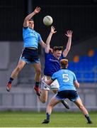 2 June 2019; Neil Matthews of Dublin in action against Gerard Flynn of Longford during the EirGrid Leinster GAA Football Under 20 Championship Quarter-Final match between Longford and Dublin at Glennon Brothers Pearse Park in Longford. Photo by Eóin Noonan/Sportsfile