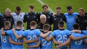 2 June 2019; Dublin manager Tom Gray speaks to his players following the EirGrid Leinster GAA Football Under 20 Championship Quarter-Final match between Longford and Dublin at Glennon Brothers Pearse Park in Longford. Photo by Eóin Noonan/Sportsfile
