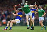 30 June 2019; Dan McCormack of Tipperary in action against Graeme Mulcahy of Limerick during the Munster GAA Hurling Senior Championship Final match between Limerick and Tipperary at LIT Gaelic Grounds in Limerick. Photo by Piaras Ó Mídheach/Sportsfile
