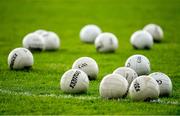 29 June 2019; A general view of gaelic footballs prior to the GAA Football All-Ireland Senior Championship Round 3 match between Mayo and Armagh at Elverys MacHale Park in Castlebar, Mayo. Photo by Brendan Moran/Sportsfile