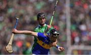 30 June 2019; Jerome Cahill of Tipperary in action against Kyle Hayes of Limerick during the Munster GAA Hurling Senior Championship Final match between Limerick and Tipperary at LIT Gaelic Grounds in Limerick. Photo by Piaras Ó Mídheach/Sportsfile