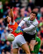 29 June 2019; David Clarke of Mayo in action against David Clarke of Mayo during the GAA Football All-Ireland Senior Championship Round 3 match between Mayo and Armagh at Elverys MacHale Park in Castlebar, Mayo. Photo by Brendan Moran/Sportsfile