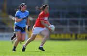 21 April 2019; Ciara O’Sullivan of Cork in action against Olwen Carey of Dublin during the Lidl NFL Division 1 semi-final match between Cork and Dublin at the Nowlan Park in Kilkenny. Photo by Piaras Ó Mídheach/Sportsfile