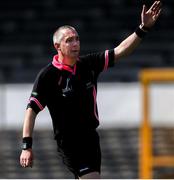 21 April 2019; Referee Niall McCormack during the Lidl NFL Division 1 semi-final match between Cork and Dublin at the Nowlan Park in Kilkenny. Photo by Piaras Ó Mídheach/Sportsfile