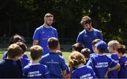3 July 2019; Leinster player Caelan Doris and Josh Murphy with participants during the Bank of Ireland Leinster Rugby Summer Camp at Terenure RFC in Terenure, Dublin. Photo by Harry Murphy/Sportsfile