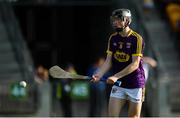 3 July 2019; Charlie McGuckin of Wexford warms up ahead of the Bord Gais Energy Leinster GAA Hurling U20 Championship Semi-Final match between Offaly and Wexford at Bord na Mona O'Connor Park in Tullamore, Offaly. Photo by Sam Barnes/Sportsfile