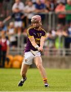3 July 2019; Ross Banville of Wexford scores a free during the Bord Gais Energy Leinster GAA Hurling U20 Championship Semi-Final match between Offaly and Wexford at Bord na Mona O'Connor Park in Tullamore, Offaly. Photo by Sam Barnes/Sportsfile