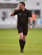 3 July 2019; Referee David Hughes during the Bord Gais Energy Leinster GAA Hurling U20 Championship Semi-Final match between Offaly and Wexford at Bord na Mona O'Connor Park in Tullamore, Offaly. Photo by Sam Barnes/Sportsfile