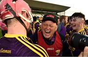3 July 2019; Wexford manager MJ Reck celebrates following the Bord Gais Energy Leinster GAA Hurling U20 Championship Semi-Final match between Offaly and Wexford at Bord na Mona O'Connor Park in Tullamore, Offaly. Photo by Sam Barnes/Sportsfile
