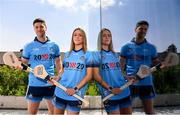 4 July 2019; AIG Ireland announced today that the logo of the 20x20 campaign will replace their logo on the front of the Dublin GAA jersey for upcoming ladies’ football, camogie, football & hurling fixtures. Laura Twomey and David Treacy of Dublin were at the launch today to help promote awareness of this “If She Can’t See It, She Can’t Be It” initiative, designed to shift Ireland’s cultural perception of women’s sport by increasing media coverage, participation & attendance in women’s sport by 20% by the year 2020. Photo by Sam Barnes/Sportsfile