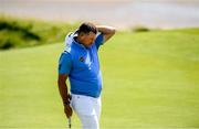 4 July 2019; Lee Westwood of England reacts after a missed putt during day one of the 2019 Dubai Duty Free Irish Open at Lahinch Golf Club in Lahinch, Clare. Photo by Ramsey Cardy/Sportsfile