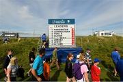 4 July 2019; A general view of the scoreboard towards the end of play on day one of the 2019 Dubai Duty Free Irish Open at Lahinch Golf Club in Lahinch, Clare. Photo by Ramsey Cardy/Sportsfile