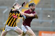 4 July 2019; Diarmuid Kilcommins of Galway in action against David Blanchfield of Kilkenny during the Bord Gais Energy Leinster GAA Hurling U20 Championship semi-final match between Galway and Kilkenny at Bord na Mona O'Connor Park in Tullamore, Offaly. Photo by Matt Browne/Sportsfile