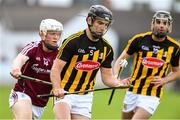 4 July 2019; Conor Heary of Kilkenny in action against John Fleming of Galway during the Bord Gais Energy Leinster GAA Hurling U20 Championship semi-final match between Galway and Kilkenny at Bord na Mona O'Connor Park in Tullamore, Offaly. Photo by Matt Browne/Sportsfile
