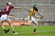 4 July 2019; Eoin Cody of Kilkenny scores the first goal against Galway during the Bord Gais Energy Leinster GAA Hurling U20 Championship semi-final match between Galway and Kilkenny at Bord na Mona O'Connor Park in Tullamore, Offaly. Photo by Matt Browne/Sportsfile