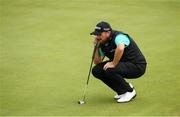 5 July 2019; Shane Lowry of Ireland lines up a putt on the 9th green during day two of the 2019 Dubai Duty Free Irish Open at Lahinch Golf Club in Lahinch, Clare. Photo by Ramsey Cardy/Sportsfile