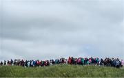 5 July 2019; Fans on the 8th hole during day two of the 2019 Dubai Duty Free Irish Open at Lahinch Golf Club in Lahinch, Clare. Photo by Ramsey Cardy/Sportsfile