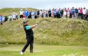 5 July 2019; Shane Lowry of Ireland plays from the fairway on the 4th hole during day two of the 2019 Dubai Duty Free Irish Open at Lahinch Golf Club in Lahinch, Clare. Photo by Ramsey Cardy/Sportsfile