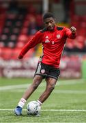 5 July 2019; Junior Ogedi-Uzokwe of Derry City before the SSE Airtricity League Premier Division match between Derry City and Dundalk at the Ryan McBride Brandywell Stadium in Derry. Photo by Oliver McVeigh/Sportsfile