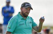 5 July 2019; Shane Lowry of Ireland acknowledges the gallery on the 18th green during day two of the 2019 Dubai Duty Free Irish Open at Lahinch Golf Club in Lahinch, Clare. Photo by Brendan Moran/Sportsfile