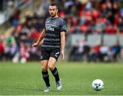 5 July 2019; Michael Duffy of Dundalk during the SSE Airtricity League Premier Division match between Derry City and Dundalk at the Ryan McBride Brandywell Stadium in Derry. Photo by Oliver McVeigh/Sportsfile