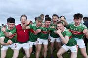 5 July 2019; Mayo players celebrate following the Electric Ireland Connacht GAA Football Minor Championship Final match between Galway and Mayo at Tuam Stadium in Tuam, Galway. Photo by Matt Browne/Sportsfile