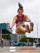 6 July 2019; Katherine O'Connor of Dundalk St. Gerards A.C., Co.Louth, competing in the Junior Long Jump event during the Irish Life Health Junior and U23 Outdoor Track and Field Championships at Tullamore Harriers Stadium, Tullamore in Offaly. Photo by Sam Barnes/Sportsfile